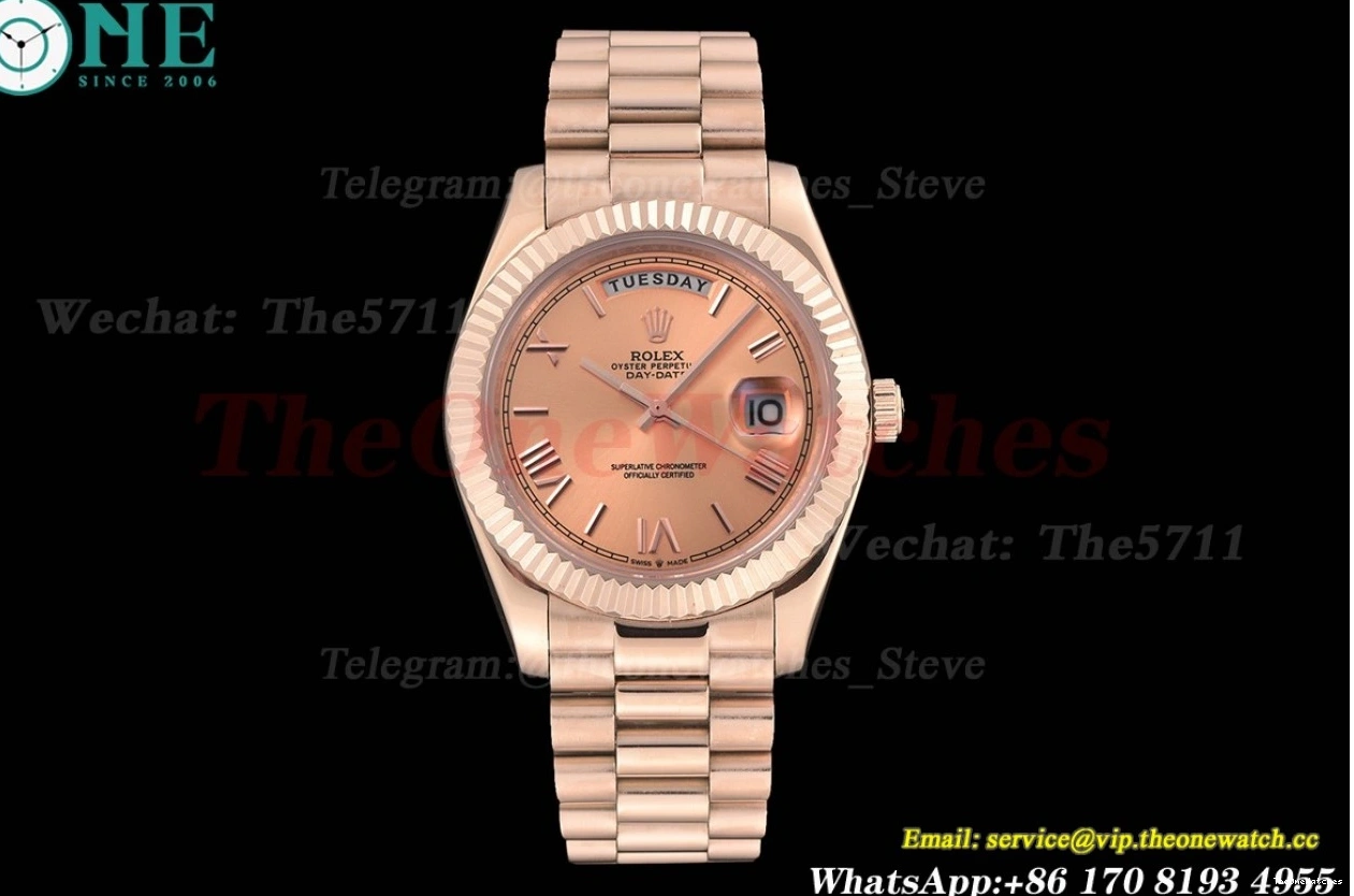 MY8215 Rose 40mm Gold Dial RG Daydate GDF RG 0425